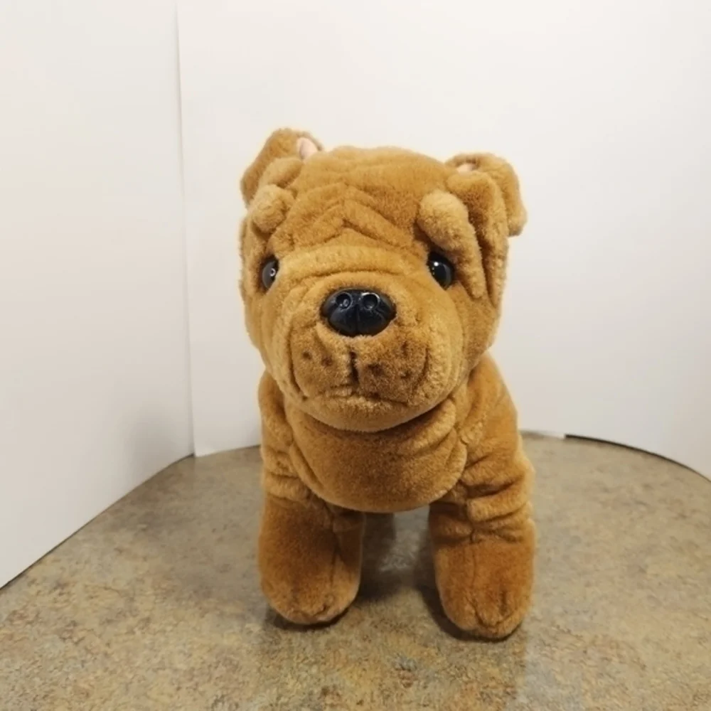 Dan Dee Collector’s Choice Plush‎ Dog Bulldog Brown Stuffed Wrinkles